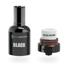 Ladda upp bild till gallerivisning, Komplett paket innehållandes "Black Sub-Herb" vape-tanken(DHVT) för örter, wax- och koncentrat inklusive batteri samt fem gram CBG-blommor!
